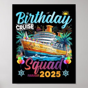 Affiche Birthday Cruise Squad 2025 Anniversaire