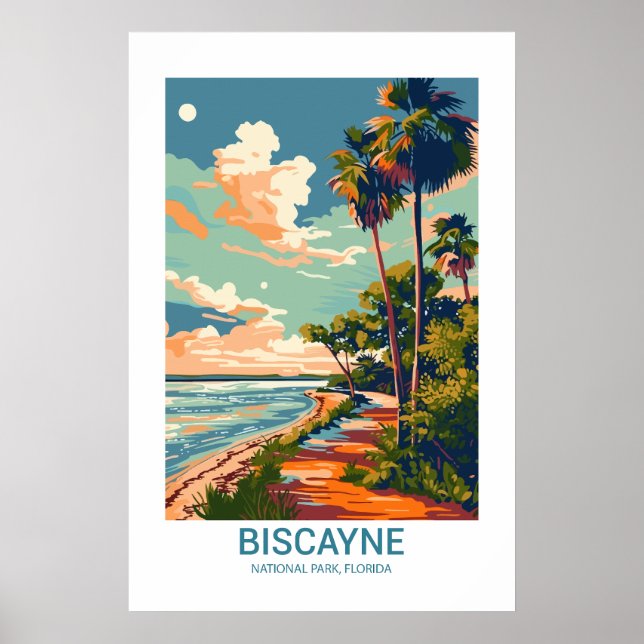 Affiche Biscayne National Park Florida USA National Parks (Devant)