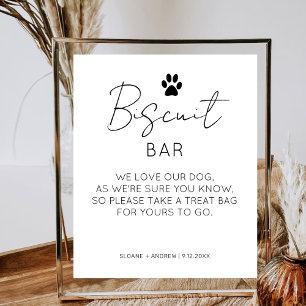 Affiche Biscuit Bar Animaux Traite Favoriser le minimalist