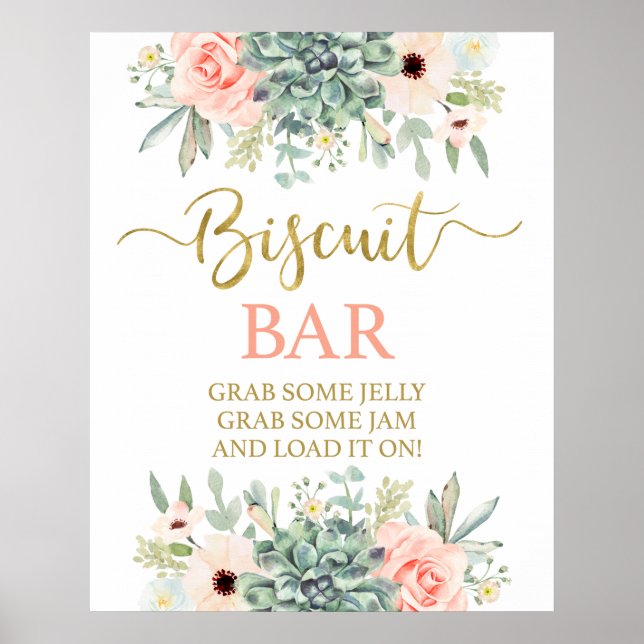 Affiche Biscuit Bar signe succulent (Devant)