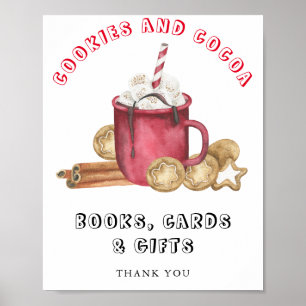 Affiche Biscuits au gingembre et livres de cacao Cartes et