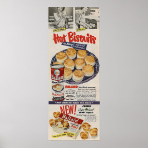 Affiche Biscuits Ballard 1950