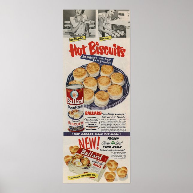Affiche Biscuits Ballard 1950 (Devant)