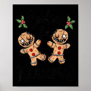 Affiche Biscuits d'épices effrayants pour Krampus Noël Got