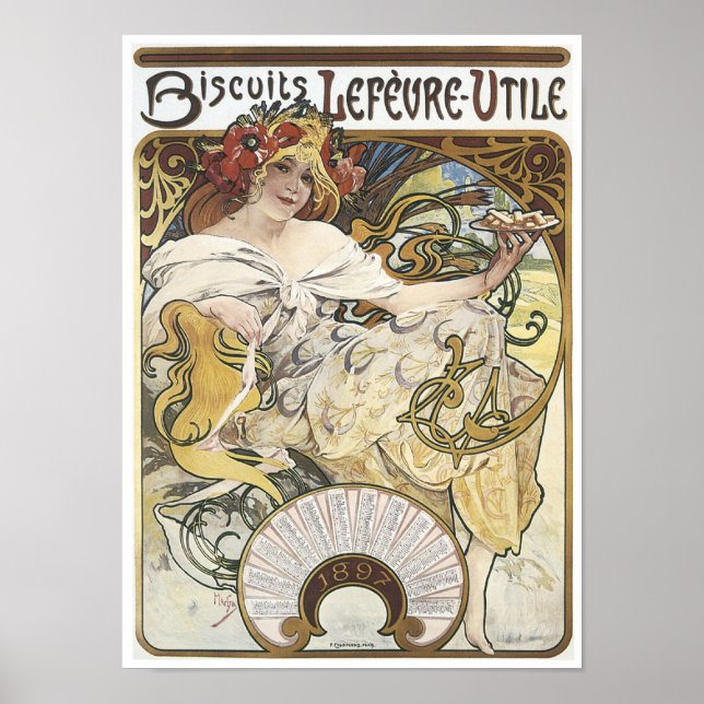 Affiche Biscuits Lefeure-1897 (Devant)