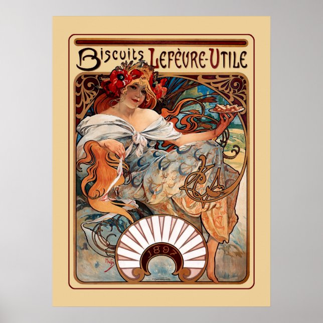Affiche Biscuits Leféure-Utile (Devant)