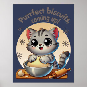 Affiche "Biscuits parfaits, en cours de préparation" Knead