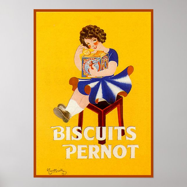 Affiche Biscuits vintages (Devant)