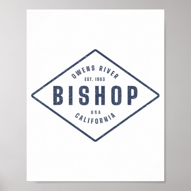 Affiche Bishop California Souvenir Rock Escalade Area Desi (Devant)
