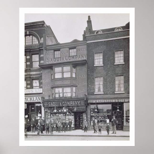 Affiche Bishopsgate, des "bâtiments historiques de Londres (Devant)