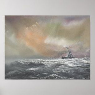 Affiche Bismarck signaux Prinz Eugen 0959hrs 24 mai