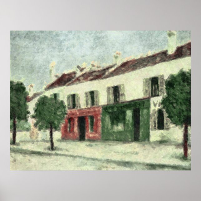 Affiche Bistrot dans la banlieue (Devant)
