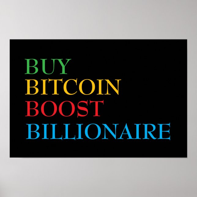 Affiche Bitcoin Crypto (Devant)