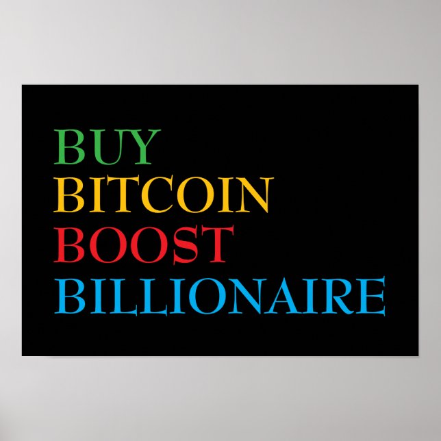 Affiche Bitcoin crypto (Devant)