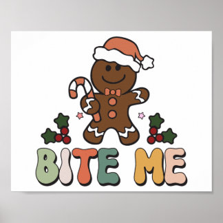 Affiche Bite Me Gingpain Super Noël