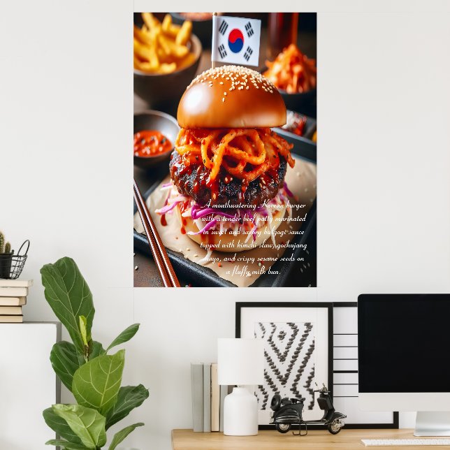 Affiche Bites de Busan : Bliss de Bulgogi 24x36 (Bureau à domicile)