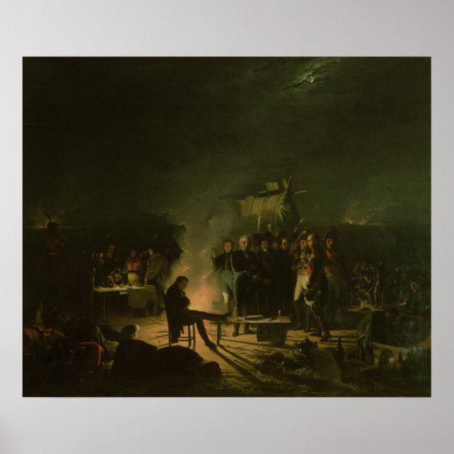 Affiche Bivouac de Napoléon Ier sur le champ de bataille B (Devant)