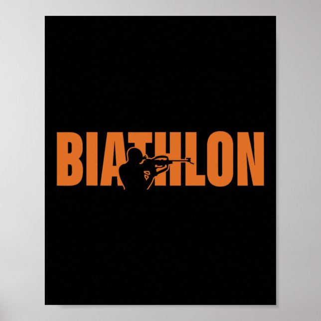 Affiche Bizarre Biathlon Biathlon tir Cible Ski Sp (Devant)