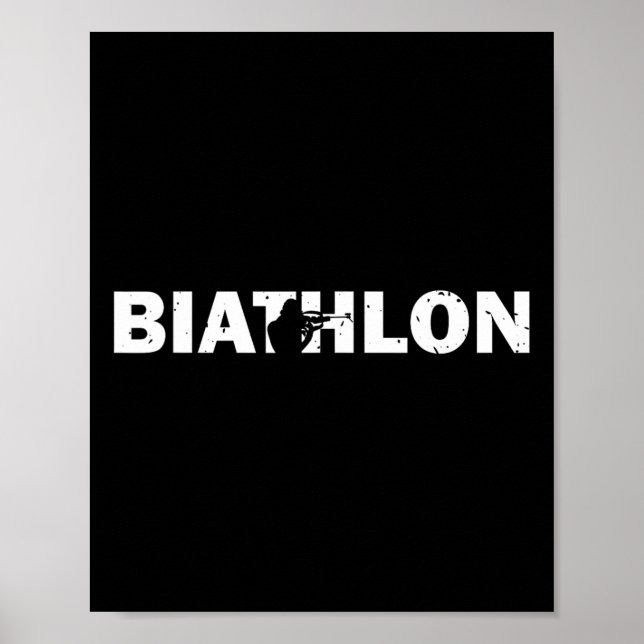Affiche Bizarre Biathlon Biathlon tir Cible Ski Sp (Devant)