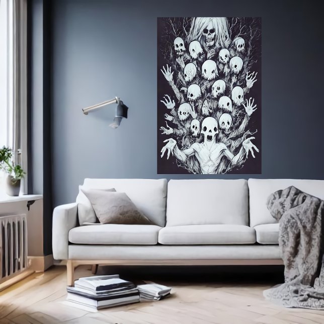 Affiche Bizarre étrange portrait de famille | Art AI (Créateur téléchargé)