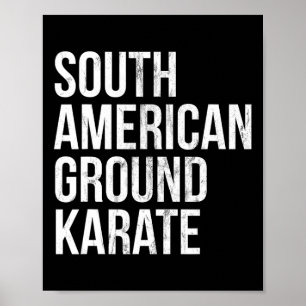 Affiche Bjj Brésilien Jiu Jitsu Sud-Américain Ground Kara