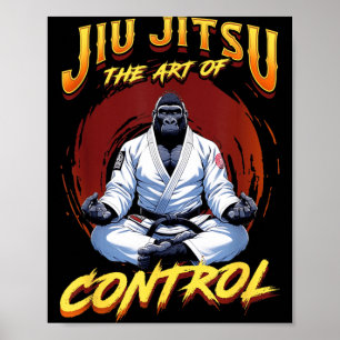 Affiche BJJ l'art du contrôle - Big Grappling Jiu Jitsu