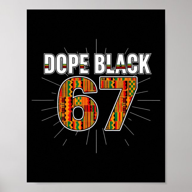 Affiche Black 67 Black History Month Six Seven Meme  (Devant)