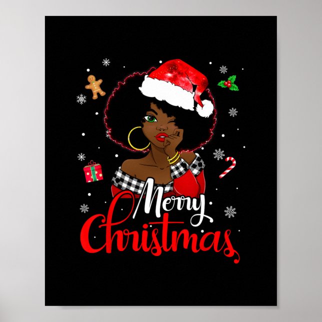 Affiche black african girl american melanin (Devant)