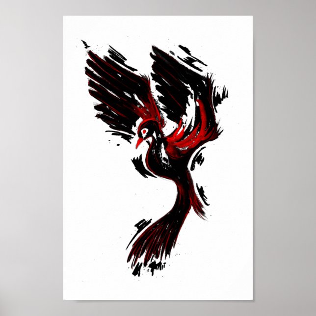 Affiche Black and Red Phoenix (Devant)