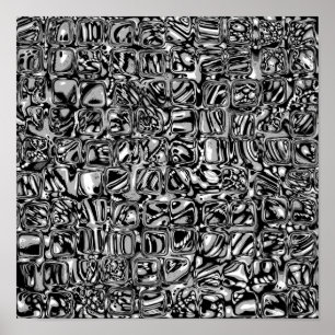 Affiche Black And White Cubes