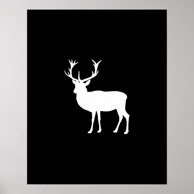 Affiche Black and White Stag Party Bachelor's Party (Devant)