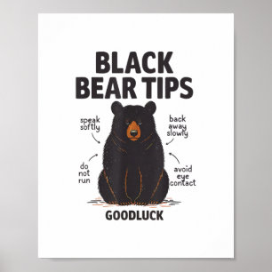 Affiche Black Bear Tips bonne chance
