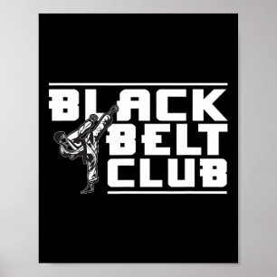 Affiche Black Belt Club - Karate Black Belt