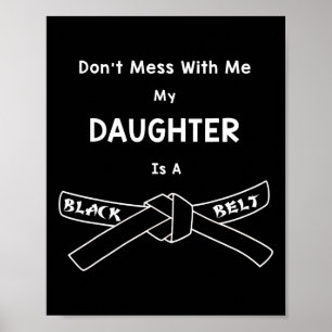 Affiche Black Belt Karate Shirt Comt Hapkido Martial Arts