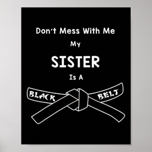 Affiche Black Belt Karate Shirt Comt Hapkido Martial Arts
