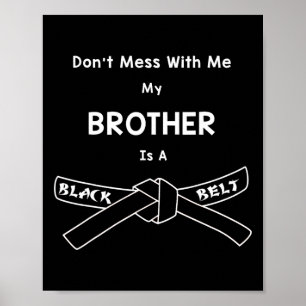 Affiche Black Belt Karate Shirt Comt Hapkido Martial Arts