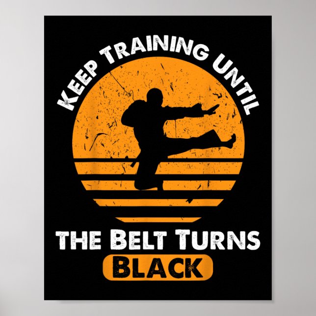 Affiche Black Belt Martial Art Training Karate Tae Kwon Do (Devant)