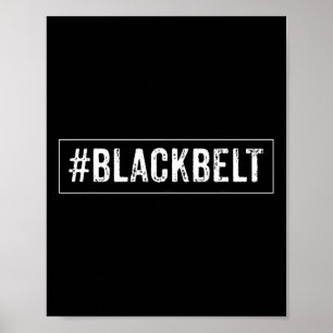 Affiche Black Belt Martial Arts - Karate Taekwondo