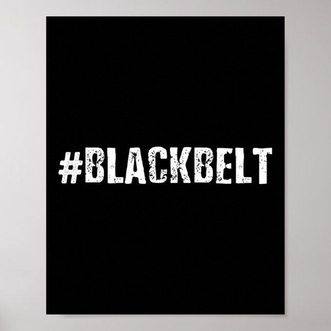 Affiche Black Belt Martial Arts - Karate Taekwondo 1 (Devant)