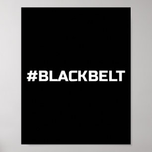 Affiche Black Belt Martial Arts - Taekwondo Karate Mixed m