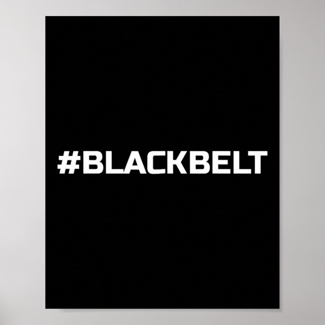 Affiche Black Belt Martial Arts - Taekwondo Karate Mixed m (Devant)