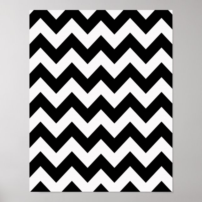 Affiche Black Bold Chevron (Devant)