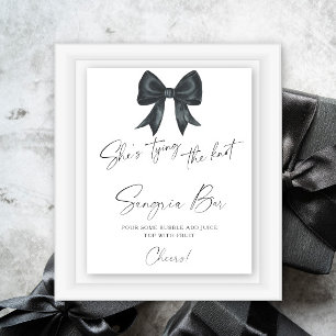 Affiche Black Bow Bride barre de sangria