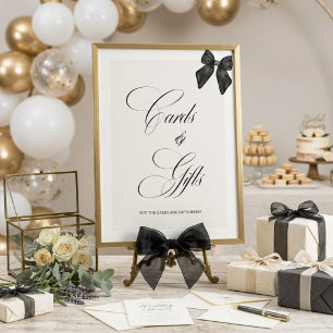 Affiche Black Bow Elle Noue le Nœud Mariage Cérémonie de R