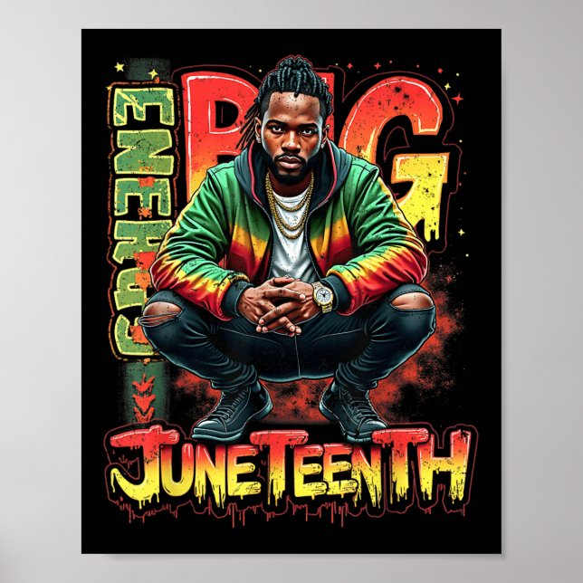Affiche Black Boy Big JunetDix Energy Pride Liberté Desi (Devant)