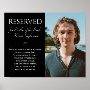 Affiche Black Brother of Bride Photo Mariage