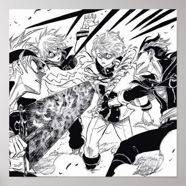 Affiche Black Bull enregistre le Clover noir final (Devant)