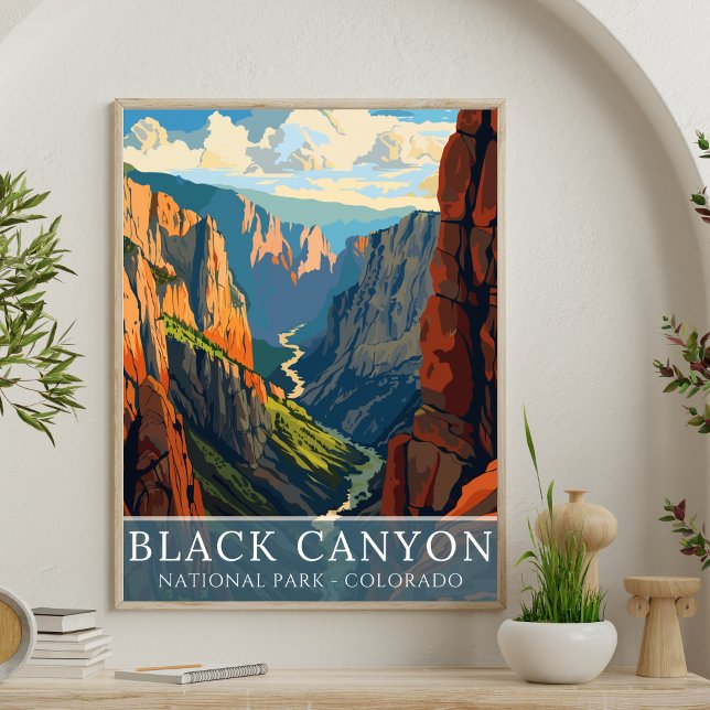 Affiche Black Canyon National Park  – Colorado Scenic (Créateur téléchargé)