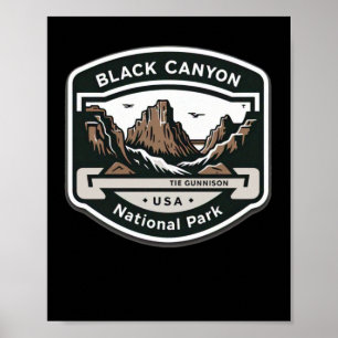 Affiche Black Canyon Of The Gunnison National Park Logo St