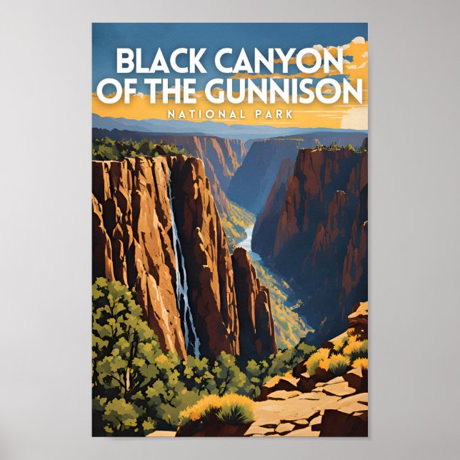 Affiche Black Canyon of the Gunnison National Park Travel (Devant)